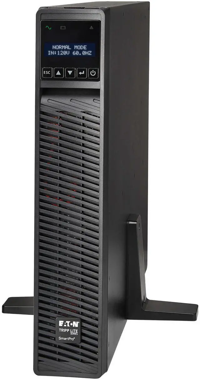 Alt view image 6 of 11 - Tripp Lite series SmartPro 3000VA 3000W 120V Line-Interactive Sine Wave UPS - 7 Outlets, Network Card Included, LCD, USB, DB9, 2U Rack/Tower (SMART3000RM2UN)
