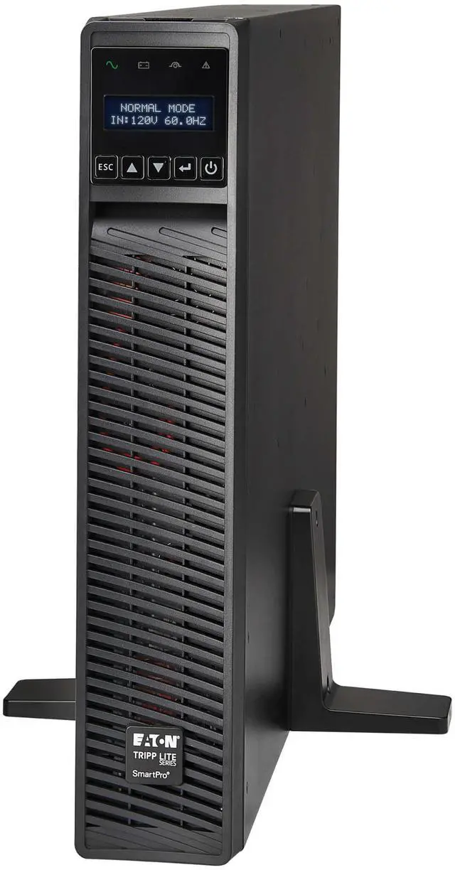Alt view image 6 of 10 - Tripp Lite series SmartPro 1950VA 1950W 120V Line-Interactive Sine Wave UPS - 7 Outlets, Extended Run, Network Card Included, LCD, USB, DB9, 2U Rack/Tower (SMART2200RM2UN)