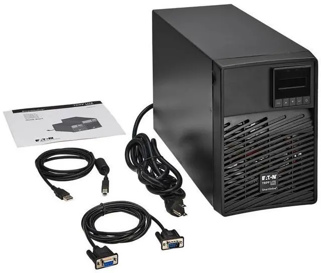 Alt view image 6 of 7 - Tripp Lite SU1500XLCD  Series SmartOnline 1500VA 1350W 120V Double-Conversion UPS - 6 Outlets, Extended Run, Network Card Option, LCD, USB, DB9, Tower (SU1500XLCD)