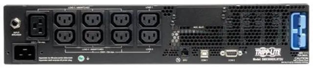 Alt view image 4 of 6 - TRIPP LITE SMX3000XLRT2UA 3000VA 2700W 9 Outlets SmartPro Line Interactive Sine Wave UPS, Extended-Run & SNMPWEBCARD options, 2U Rack/Tower