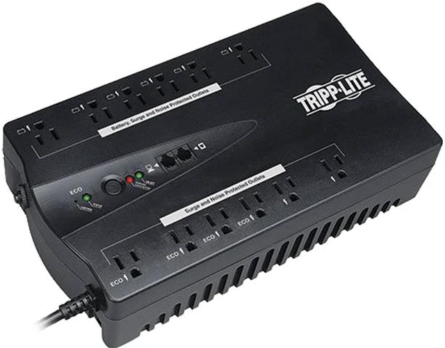 Main image of TRIPP LITE ECO900UPSM 900 VA 480 Watts 6 UPS outlets, 6 surge-only outlets Outlets UPS