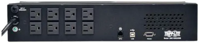 Alt view image 3 of 5 - Tripp Lite SMC15002URM UPS System  Series SmartPro 120V 1.5kVA 1kW Line-Interactive Sine Wave UPS, 2U Rack/Tower, LCD, USB, DB9, 8 Outlets