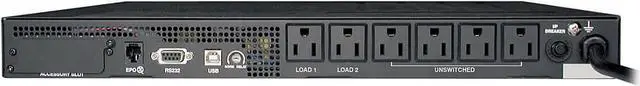 Alt view image 2 of 3 - Tripp Lite SmartPro 120V 750 VA 600 Watts Line-Interactive Sine Wave UPS, 1U Rackmount, Pre-installed WEBCARDLX Network Interface, USB, DB9 Serial (SMART750RM1UN)