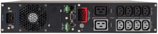 Alt view image 2 of 11 - Tripp Lite series SmartOnline 3000VA 2700W 208/230V Double-Conversion UPS - 10 Outlets, Extended Run, Network Card Option, LCD, USB, DB9, 2U Rack/Tower (SUINT3000LCD2U)