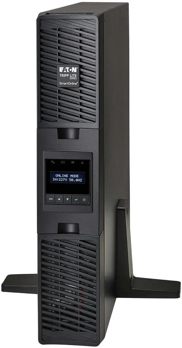 Alt view image 7 of 11 - Tripp Lite series SmartOnline 3000VA 2700W 208/230V Double-Conversion UPS - 10 Outlets, Extended Run, Network Card Option, LCD, USB, DB9, 2U Rack/Tower (SUINT3000LCD2U)