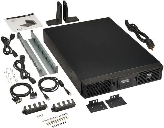 Alt view image 9 of 11 - Tripp Lite series SmartOnline 3000VA 2700W 208/230V Double-Conversion UPS - 10 Outlets, Extended Run, Network Card Option, LCD, USB, DB9, 2U Rack/Tower (SUINT3000LCD2U)