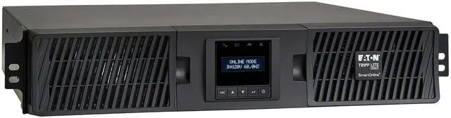 Main image of Tripp Lite series SmartOnline 1500VA 1350W 120V Double-Conversion UPS - 8 Outlets, Extended Run, Network Card Included, LCD, USB, DB9, 2U Rack/Tower (SU1500RTXLCDN)