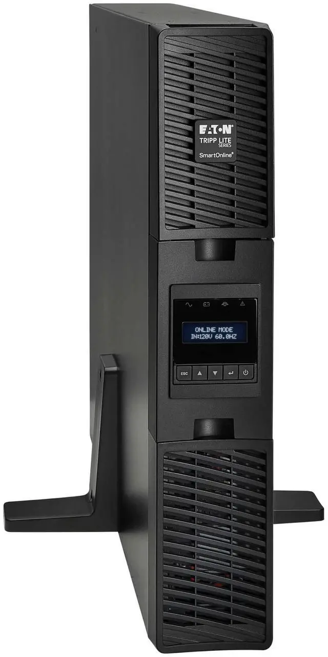 Alt view image 6 of 11 - Tripp Lite series SmartOnline 2000VA 1800W 120V Double-Conversion UPS - 7 Outlets, Extended Run, Network Card Included, LCD, USB, DB9, 2U Rack/Tower (SU2200RTXLCDN)