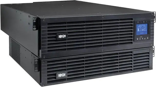 Main image of TRIPP LITE SU6KRT3UTF 6000 VA 6000W 18 Outlets 208/240V On-Line UPS, Unity Power Factor with 120V Transformer, Hardwire/L6-30P Input
