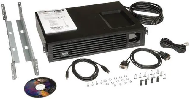 Alt view image 6 of 7 - SmartPro 120V 1000VA 800W Line-Interactive Sine Wave UPS, 2U, WEBCARDLX, LCD, USB, DB9, 6 Outlets