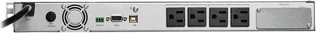 Alt view image 5 of 8 - TRIPP LITE SMART700RT1U 700VA 420W 4 Outlets 120V Line-Interactive UPS - 4 NEMA 5-15R Outlets, Network Card Option, USB, DB9, 1U Rack/Tower