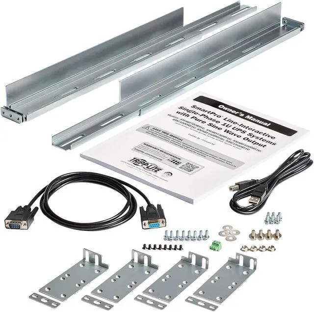 Alt view image 7 of 8 - TRIPP LITE SMART700RT1U 700VA 420W 4 Outlets 120V Line-Interactive UPS - 4 NEMA 5-15R Outlets, Network Card Option, USB, DB9, 1U Rack/Tower