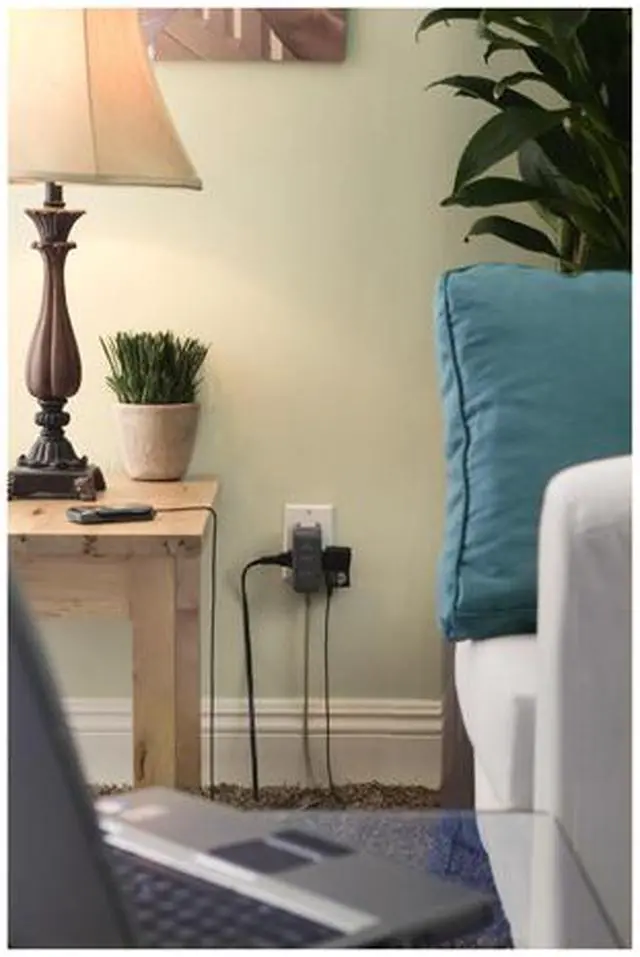 Alt view image 4 of 6 - BELKIN F9H220-TVL 2 Outlets 1045 joule Travel Surge Suppressors with Hidden Swivel Plug