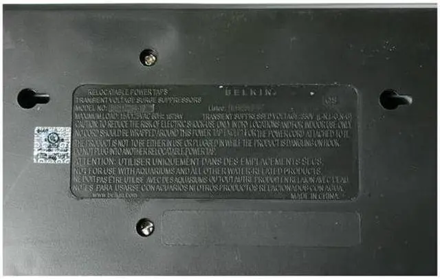 Alt view image 4 of 6 - BELKIN BE112234-10 10 Feet 12 Outlets 3996 joules Surge Suppressor with Phone/Modem, RJ45 and Coax Protection