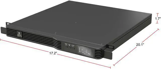 Alt view image 2 of 2 - Vertiv Liebert PSI5-1000RM1201U PSI5 UPS - 1000VA 900W 120V 1U Line Interactive AVR Rack Mount UPS, 0.9 Power Factor - Compact 1U Rack, Pure Sine Wave Output on Battery, 2 Programmable Outlets