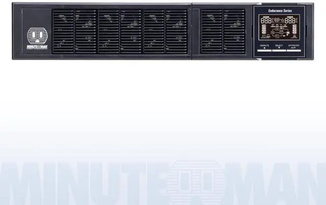 Main image of Minuteman END1000RT2U-L Endurance Series: True sine wave, Online UPS with Lithium batteries, rack or tower installation formats, 1000VA/900W, 120V, power factor 0.9, (X) Controllable 5-15R Battery