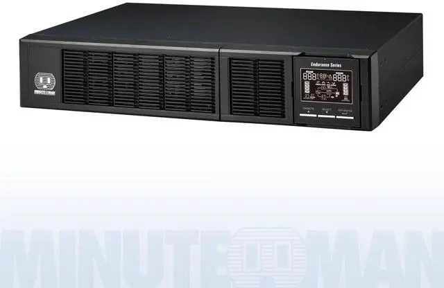 Alt view image 4 of 4 - Minuteman END1000RT2U-L Endurance Series: True sine wave, Online UPS with Lithium batteries, rack or tower installation formats, 1000VA/900W, 120V, power factor 0.9, (X) Controllable 5-15R Battery