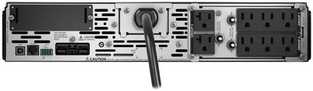 Alt view image 4 of 6 - APC SMX2200RMLV2U Smart-UPS X, Line Interactive, 2200VA, Rack/tower convertible 2U, 100V-127V, 6x 5-15R+2x 5-20R NEMA, SmartSlot, Extended runtime