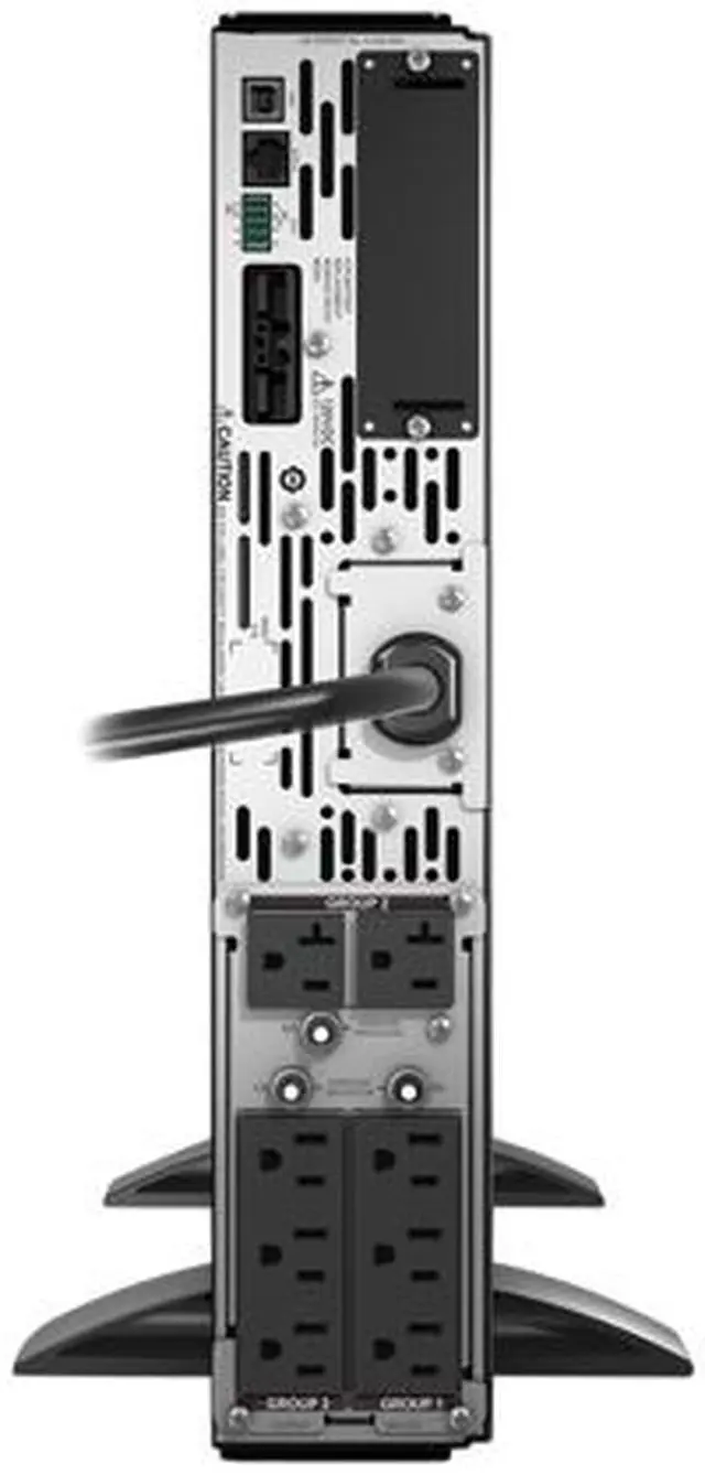 Alt view image 5 of 6 - APC SMX2200RMLV2U Smart-UPS X, Line Interactive, 2200VA, Rack/tower convertible 2U, 100V-127V, 6x 5-15R+2x 5-20R NEMA, SmartSlot, Extended runtime