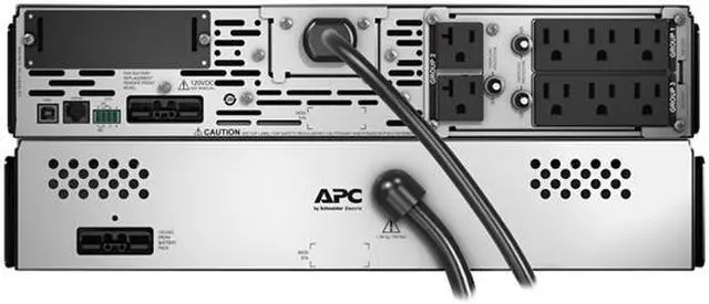 Alt view image 6 of 6 - APC SMX2200RMLV2U Smart-UPS X, Line Interactive, 2200VA, Rack/tower convertible 2U, 100V-127V, 6x 5-15R+2x 5-20R NEMA, SmartSlot, Extended runtime