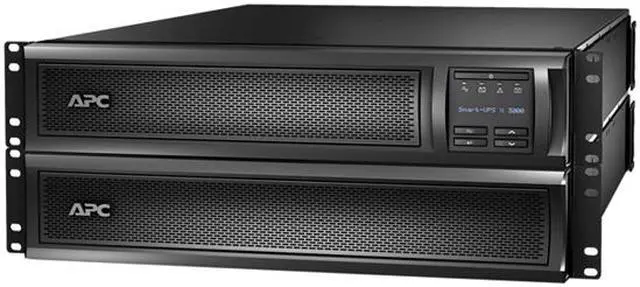 Alt view image 6 of 7 - APC UPS, 3000 VA Smart-UPS Sine Wave UPS Battery Backup with Extended Run Option, Network Management Card, 2U Rackmount/Tower Convertible, Line-Interactive, 120V (SMX3000RMLV2UNC)