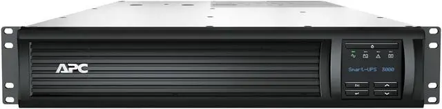Alt view image 2 of 3 - APC SMT3000RMT2U Smart-UPS, Line Interactive, 3kVA, Rackmount 2U, 208V, 2x NEMA L6-20R outlets, SmartSlot, AVR, LCD