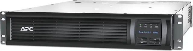 Main image of APC SMT3000RMT2U Smart-UPS, Line Interactive, 3kVA, Rackmount 2U, 208V, 2x NEMA L6-20R outlets, SmartSlot, AVR, LCD