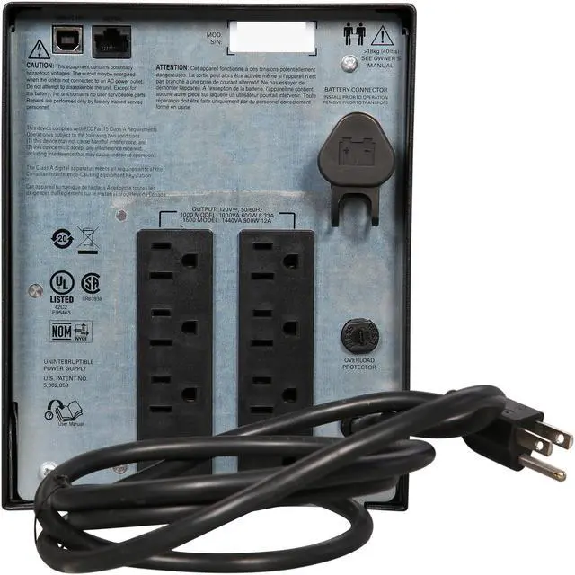 Alt view image 5 of 6 - APC SMC1500 1440VA 900W UPS