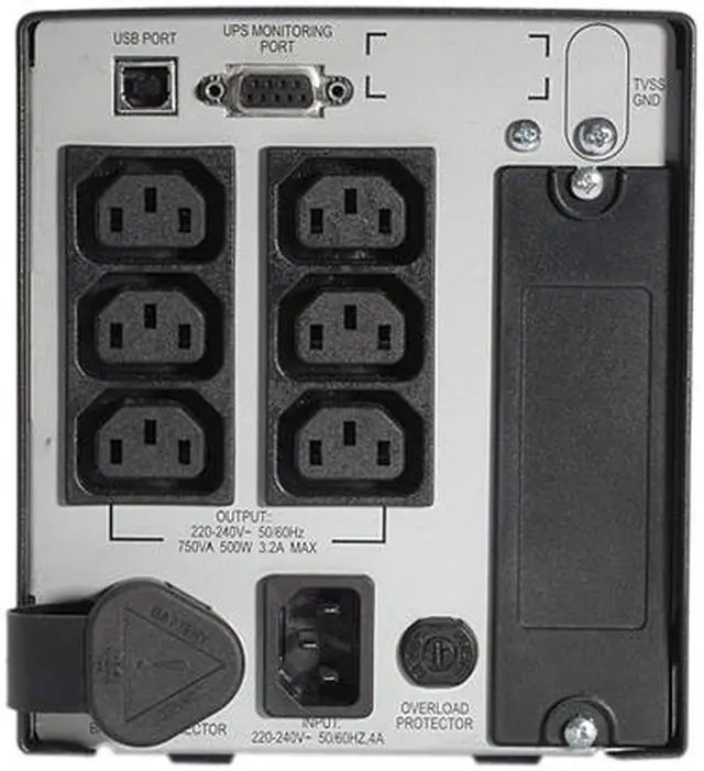 Alt view image 3 of 3 - APC Smart-UPS 750VA Tower UPS  European Version - 240V