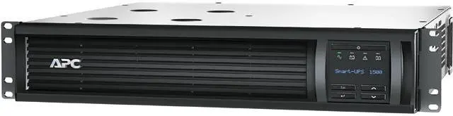 Main image of APC SMT1500R2X122 Smart-UPS, Line Interactive, 1500VA, Rackmount 2U, 120V, 6x NEMA 5-15R outlets, SmartSlot, AVR, LCD, with L5-15P
