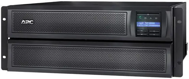 Alt view image 3 of 7 - APC UPS, 2000 VA Smart-UPS Sine Wave, Short Depth UPS Battery Backup with Extended Run Option, Tower/4U Rack Convertible, Line-Interactive, 120V (SMX2000LV)