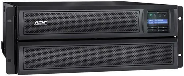 Alt view image 4 of 7 - APC UPS, 2000 VA Smart-UPS Sine Wave, Short Depth UPS Battery Backup with Extended Run Option, Tower/4U Rack Convertible, Line-Interactive, 120V (SMX2000LV)