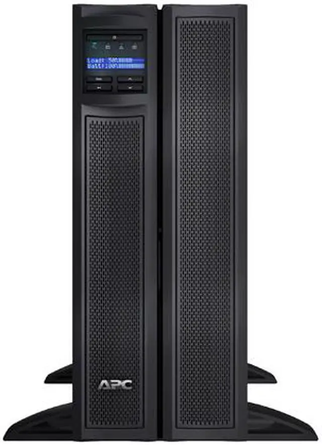 Alt view image 6 of 7 - APC UPS, 2000 VA Smart-UPS Sine Wave, Short Depth UPS Battery Backup with Extended Run Option, Tower/4U Rack Convertible, Line-Interactive, 120V (SMX2000LV)