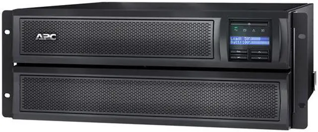 Alt view image 3 of 6 - APC UPS, 2000 VA Smart-UPS Sine Wave, Short Depth UPS Battery Backup with Extended Run Option, Network Management Card, Tower/4U Rack Convertible, Line-Interactive, 120V (SMX2000LVNC)