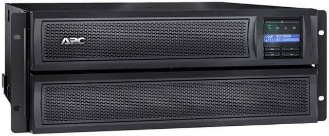 Alt view image 4 of 6 - APC UPS, 2000 VA Smart-UPS Sine Wave, Short Depth UPS Battery Backup with Extended Run Option, Network Management Card, Tower/4U Rack Convertible, Line-Interactive, 120V (SMX2000LVNC)