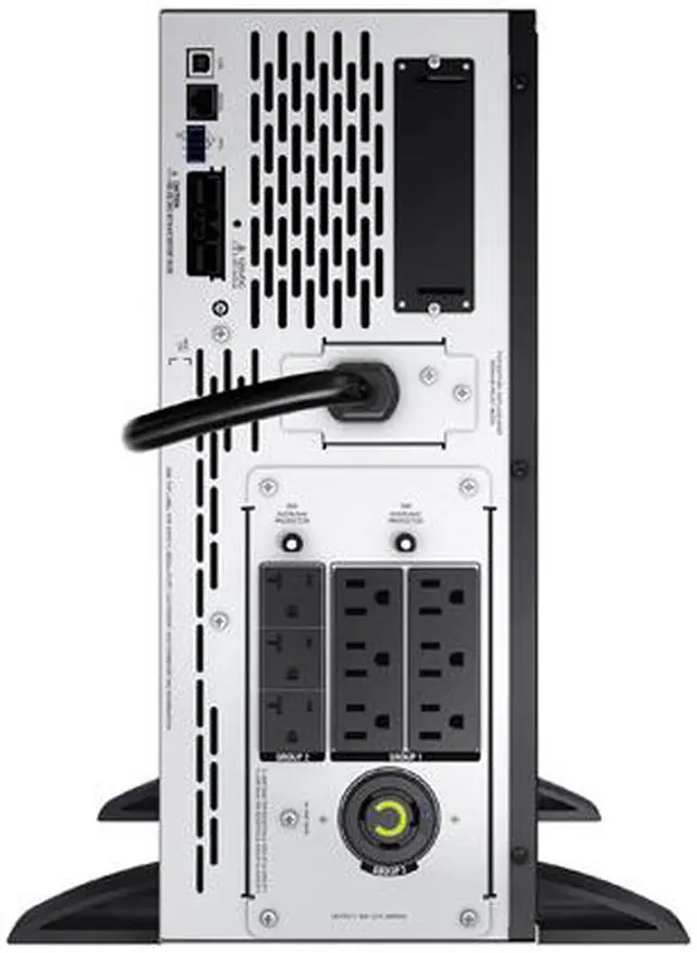 Alt view image 5 of 6 - APC SMX3000LV Smart UPS X, Line Interactive, 3k VA, Rack / tower convertible 4U, 100 V-127 V, 6x 5-15R+3x 5-20R+1x L5-30R NEMA, Smart Slot, Extended runtime, Short depth