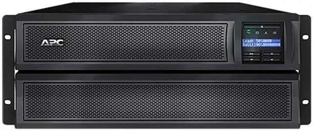 Alt view image 7 of 12 - APC SMX3000LVNC UPS, 3000 VA Smart-UPS Sine Wave, Short Depth UPS Battery Backup with Extended Run Option, Network Management Card, Tower/4U Rack Convertible, Line-Interactive, 120V