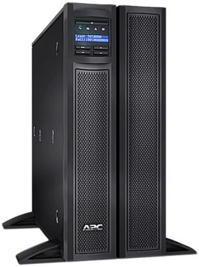 Alt view image 4 of 12 - APC SMX3000LVNC UPS, 3000 VA Smart-UPS Sine Wave, Short Depth UPS Battery Backup with Extended Run Option, Network Management Card, Tower/4U Rack Convertible, Line-Interactive, 120V