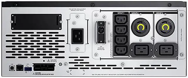 Alt view image 6 of 9 - APC UPS, 3000 VA Smart-UPS Sine Wave, Short Depth UPS Battery Backup with Extended Run Option, Tower/4U Rack Convertible, Line-Interactive, 208V (SMX3000HVT)