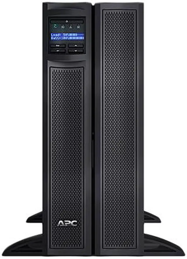Alt view image 4 of 9 - APC UPS, 3000 VA Smart-UPS Sine Wave, Short Depth UPS Battery Backup with Extended Run Option, Tower/4U Rack Convertible, Line-Interactive, 208V (SMX3000HVT)