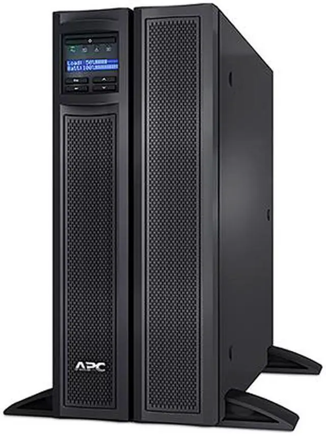 Alt view image 3 of 9 - APC UPS, 3000 VA Smart-UPS Sine Wave, Short Depth UPS Battery Backup with Extended Run Option, Tower/4U Rack Convertible, Line-Interactive, 208V (SMX3000HVT)