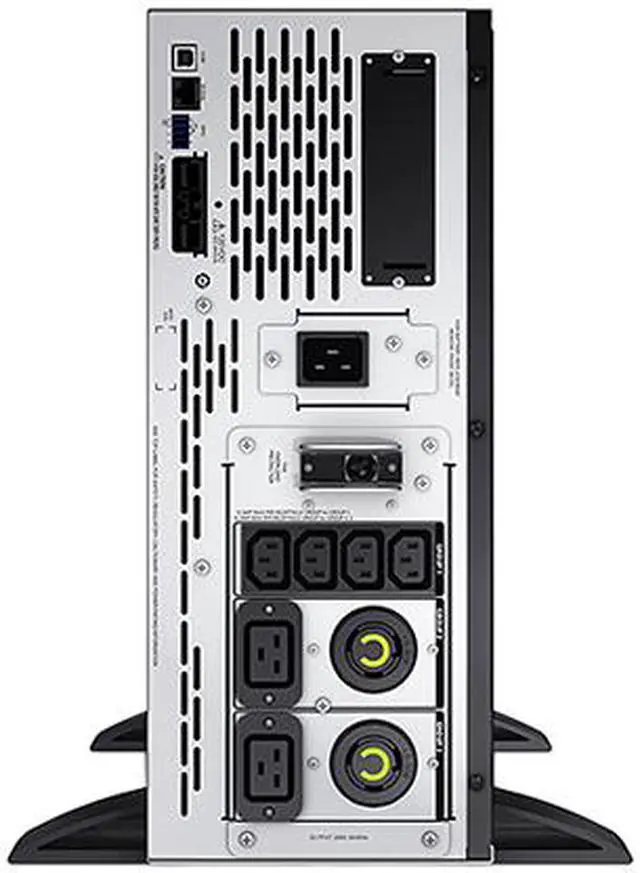 Alt view image 7 of 9 - APC UPS, 3000 VA Smart-UPS Sine Wave, Short Depth UPS Battery Backup with Extended Run Option, Tower/4U Rack Convertible, Line-Interactive, 208V (SMX3000HVT)