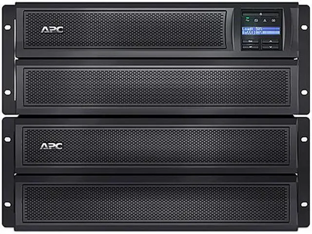 Alt view image 8 of 9 - APC UPS, 3000 VA Smart-UPS Sine Wave, Short Depth UPS Battery Backup with Extended Run Option, Tower/4U Rack Convertible, Line-Interactive, 208V (SMX3000HVT)