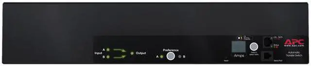 Alt view image 2 of 4 - APC AP7731 Switched 30A 8 ft Rack-mount Transfer Switches