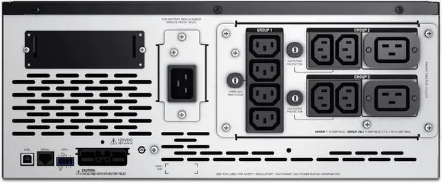 Alt view image 2 of 5 - APC Smart-UPS X 3000VA, 208/230V, LCD, rackmount, 4U, 8x IEC 320 C13 & 2x IEC Jumpers & 2x IEC 320 C19 outlets