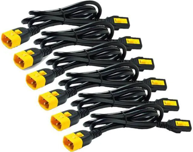 Main image of APC AP8702S-WW Power Cord Kit (6 ea), Locking, C13 to C14, 0.6m