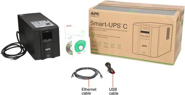 Alt view image 8 of 7 - APC SMC1000C 1000 VA 600 Watts 8 Outlets Pure Sinewave Smart-UPS with SmartConnect (Replaces SMC1000)