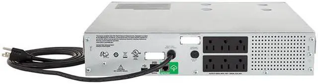 Alt view image 5 of 5 - APC SMC1000-2UC 1000 VA 600 Watts 6 Outlets Pure Sinewave Smart-UPS with SmartConnect (Replaces SMC1000-2U)