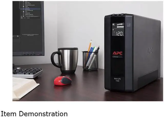 Alt view image 6 of 6 - APC BX1500M Back-UPS Pro, 1500VA, Tower, 120V, 10 NEMA 5-15R outlets, AVR, LCD - Tower - 16 Hour Recharge - 3 Minute Stand-by -120 V Input-120 V AC Output -5 x NEMA 5-15R,5xNEMA 5-15R Surge Receptacle