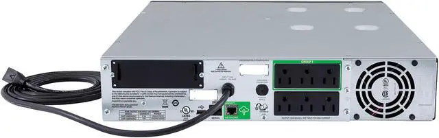 Alt view image 4 of 4 - APC SMT1000RM2UC 1000 VA 700 Watts 120V 6 Outlets Pure Sinewave Smart-UPS with SmartConnect (Replaces SMT1000RM2U)
